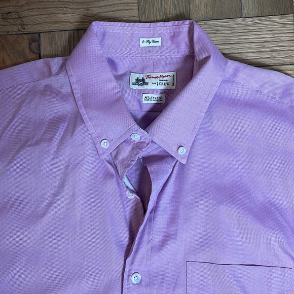 J Crew thomas mason lilac men’s button down size medium 15-15.5 worn once - Picture 2 of 6